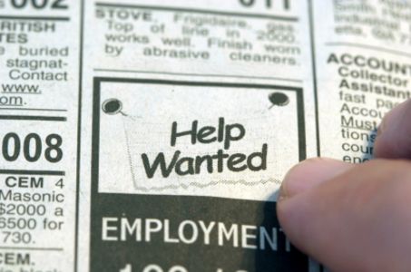 help wanted ad in newspaper